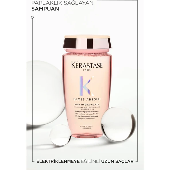 Gloss Absolu Elektriklenmeye Eğilimli Saçlar Için Parlaklık Veren Şampuan 250 ml - Resim 4
