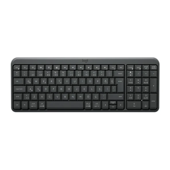 Logitech K250 Kompakt Bluetooth Klavye Grafit ürün görseli 1