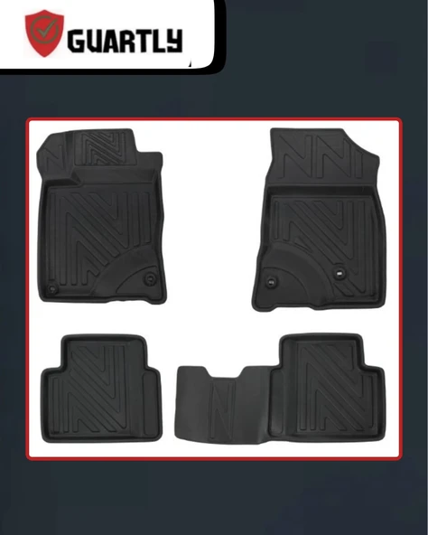 Guartly Honda Civic 2016-2020 Arası Araca Özelpremium 4d Havuzlu Paspas Takımı - 2