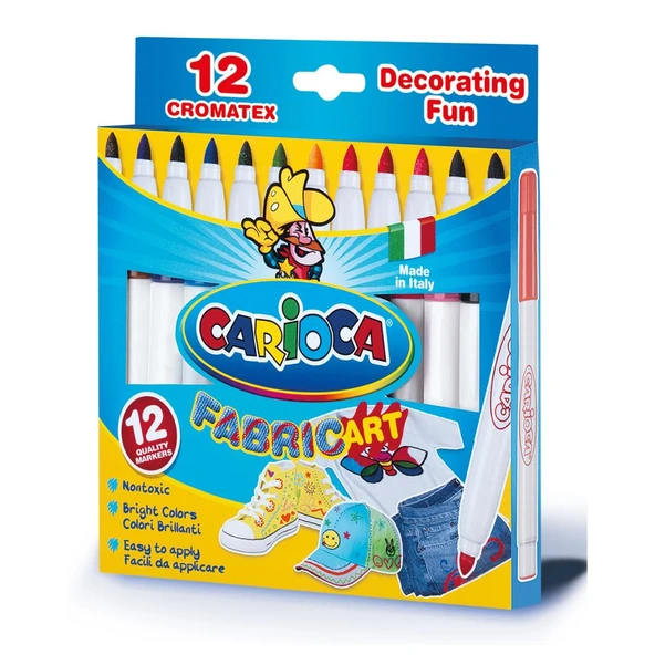 Carioca 40957 Cromatex Kumaş Boyama 12Li ürün görseli