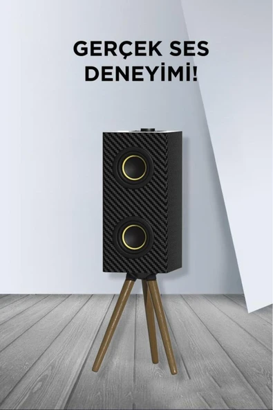 Kablosuz Hoparlör 24W Çift Sürücü, 3000mAh Batarya, Taşınabilir Ayaklı Speaker - 8