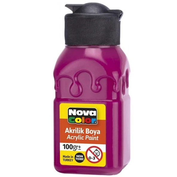 Nova Color Akrilik Boya Şişe 100 Cc Magenta Kırmızı Nc-2024 ürün görseli