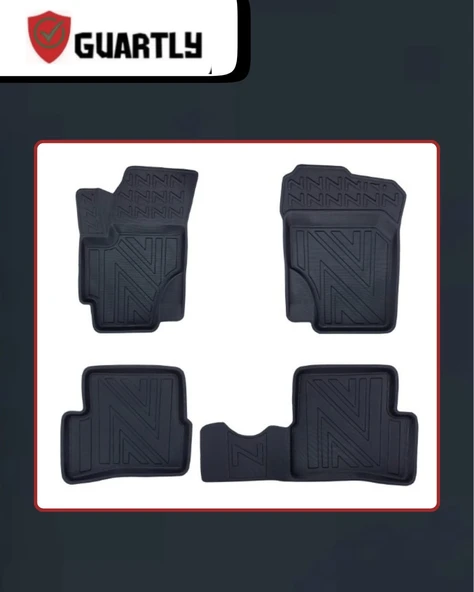 Guartly Hyundai Accent Era 2006-2012 Uyumlu Araca Özel Premium 4d Havuzlu Oto Paspas Takımı - 2