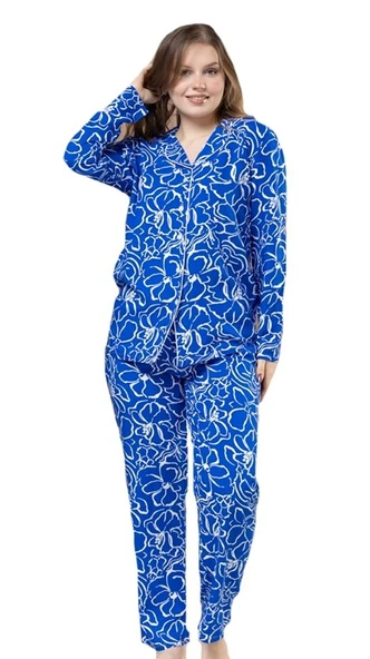 Pure Elise Pamuklu Kumaş Kadın Pijama Takımı S/3XL ürün görseli