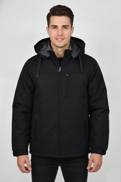 Erkek Kapüşonlu Mevsimlik Spor Mont 99537 BBGL-ST04876 ürün görseli