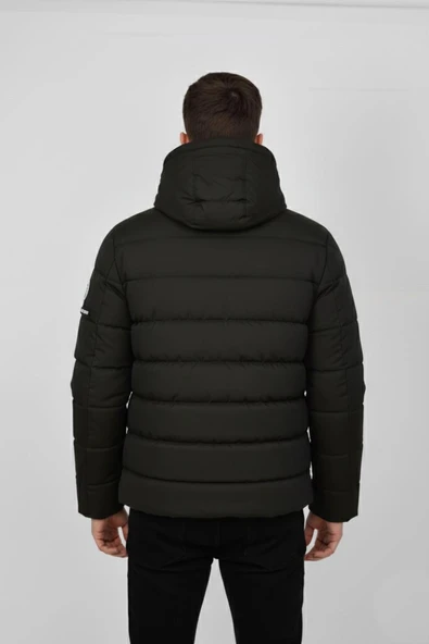 Erkek Kapüşonlu İç Kürklü Spor Mont 99528 BGL-ST04880 - Resim 10