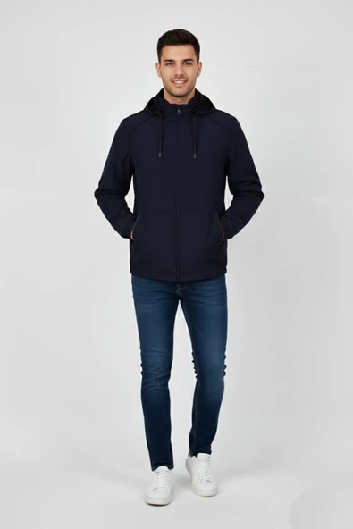 Erkek Kapüşonlu Mevsimlik Spor Mont 8077 BGL-ST04919 ürün görseli