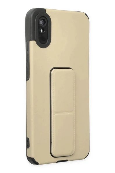 Litae Trend BFS  Xiaomi Redmi 9A Kılıf Mega Standlı Silikon - Gold - 2