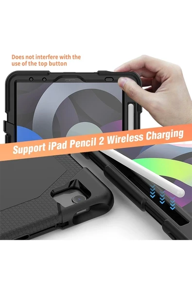 Litae Trend BFS  iPad Pro 11 (2020) Kılıf Griffin Tablet Kapak - Siyah - Resim 7