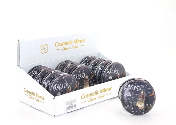 Taşlı İstanbul Tasarımı El Aynası Kalın Alk2493 ürün görseli 1