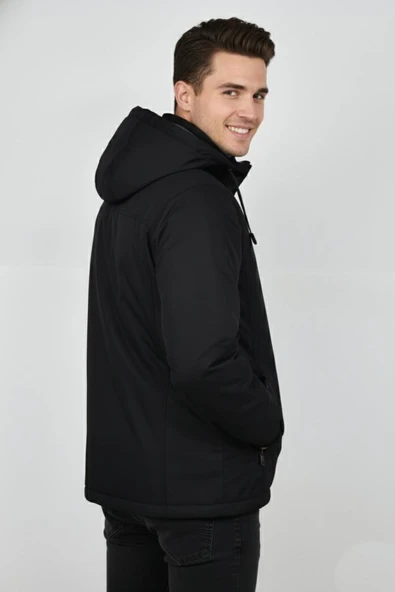 Erkek Kapüşonlu Mevsimlik Spor Mont 99537 BBGL-ST04876 - Resim 9