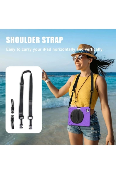 Litae Trend BFS  iPad Pro 11 (2020) Kılıf Amazing Tablet Kapak - Mor - Resim 2