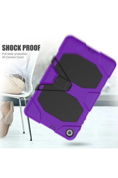 Litae Trend BFS  Samsung Galaxy T510 Tab A 10.1 Kılıf Griffin Tablet Kapak - Mor - Resim 5