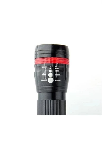 Özel Güvenlikler Için Menzilli Zoomlu Pilli El Feneri Dayanıklı - Resim 2