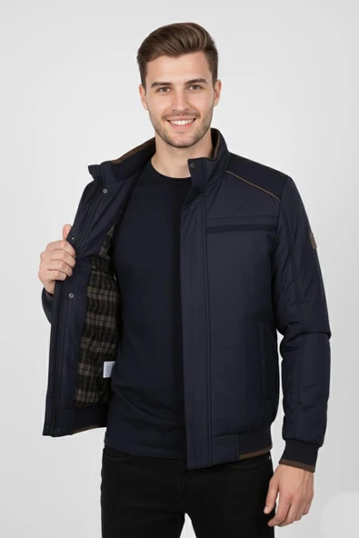 Erkek Hakim Yaka Spor Mont 85103 BGL-ST04881 - Resim 4