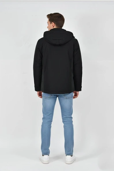 Erkek Kapüşonlu Spor Mont 2 Parça Regular Fit 3362 BGL-ST04898 - Resim 8