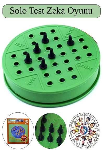Solo Test Zeka Oyunu 1 Adet Plastik Solotest Beyin Jimnastiği Oyuncak Karne Sınıf Çocuk Hediyesi Dededen Toruna Nostalji ürün görseli