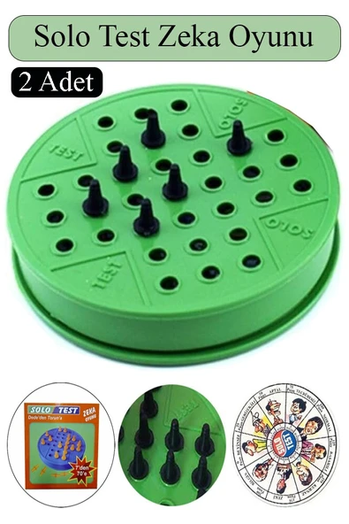 Solo Test Zeka Oyunu 2 Adet Plastik Solotest Beyin Jimnastiği Oyuncak Karne Sınıf Çocuk Hediyesi Dededen Toruna Nostalji ürün görseli