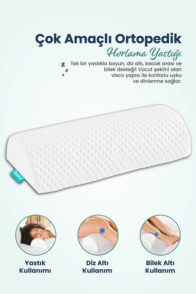 Çok Amaçlı Horlama Yastığı Visco Yastık 51x18x10 Cm