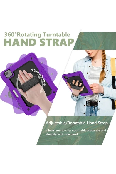 Litae Trend BFS  iPad Pro 11 (2020) Kılıf Pars Tablet Kapak - Mor - Resim 6