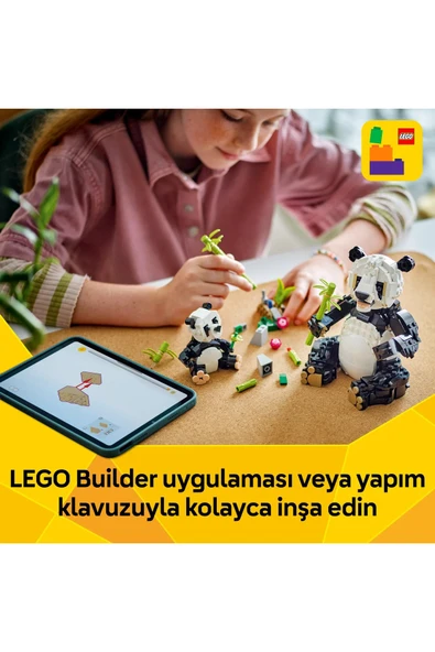 ® Creator 3’ü 1 Arada Vahşi Hayvanlar: Panda Ailesi 31165 - 8+ Yaratıcı Oyuncak Yapım Seti (626P) - 9