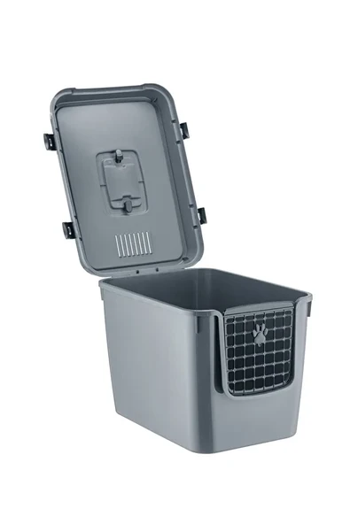 XL 3 Fonksiyonlu Premium Kapalı Kedi Tuvaleti ve Taşıma Çantası 56 x 40 x 43 Cm - Resim 5