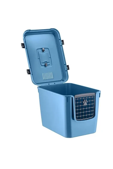 XL 3 Fonksiyonlu Premium Kapalı Kedi Tuvaleti ve Taşıma Çantası 56 x 40 x 43 Cm - Resim 4