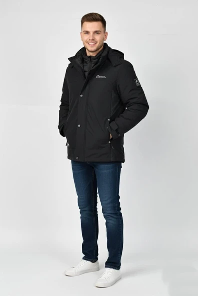 Erkek Kapüşonlu Spor Mont 2 Parça Regular Fit 3362 BGL-ST04898 ürün görseli