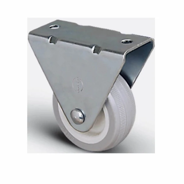 Sabit Maşalı Poliamid Tablalı Tekerlek 75x25 mm-2 Adet - Resim 2