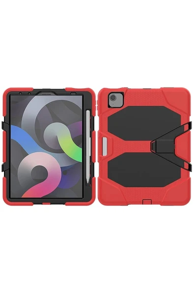 Litae Trend BFS  iPad Pro 11 (2020) Kılıf Griffin Tablet Kapak - Kırmızı - Resim 2