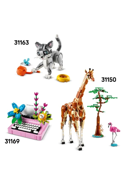 ® Creator 3’ü 1 Arada Vahşi Hayvanlar: Panda Ailesi 31165 - 8+ Yaratıcı Oyuncak Yapım Seti (626P) - 10