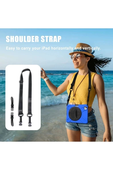 Litae Trend BFS  iPad Pro 11 (2020) Kılıf Amazing Tablet Kapak - Mavi - Resim 2