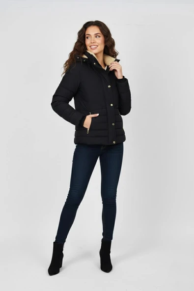 Kadın Spor İçi Peluş Mont M5309 BGL-ST04914 - Resim 4