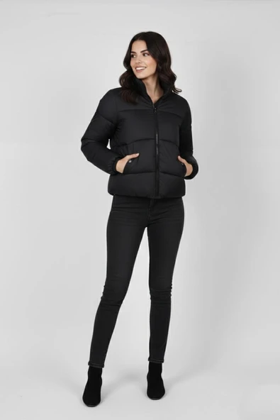 Kadın Oversize Şişmet Spor Mont M5006 BGL-ST04909 - Resim 3