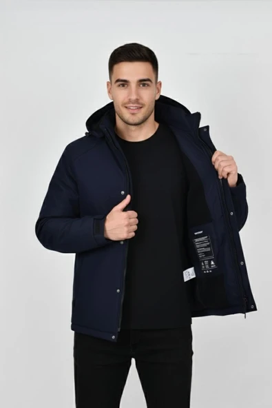 Erkek Kapüşonlu Spor Mont Regular Fit 3013 BGL-ST04908 - Resim 8