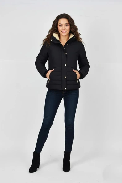 Kadın Spor İçi Peluş Mont M5309 BGL-ST04914 - Resim 3