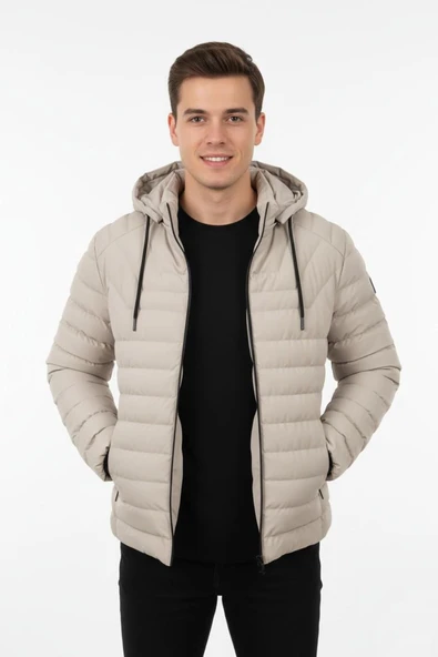 Erkek Kapüşonlu Spor Mont Regular Fit 3019 BGL-ST04897 - Resim 2