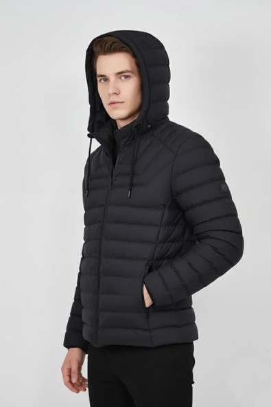 Erkek Kapüşonlu Spor Mont Regular Fit 3019 BGL-ST04897 - Resim 7