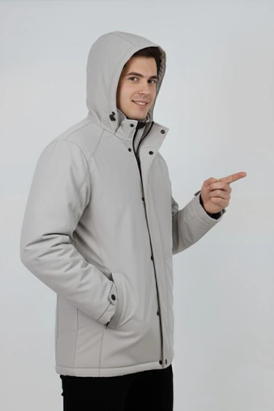 Erkek Kapüşonlu Spor Mont Regular Fit 3013 BGL-ST04908 - Resim 9