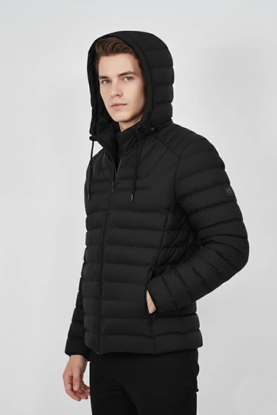 Erkek Kapüşonlu Spor Mont Regular Fit 3019 BGL-ST04897 - Resim 3
