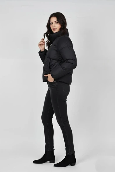 Kadın Oversize Şişmet Spor Mont M5006 BGL-ST04909 - Resim 5