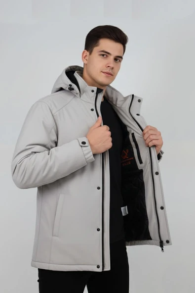 Erkek Kapüşonlu Spor Mont Regular Fit 3013 BGL-ST04908 - Resim 7