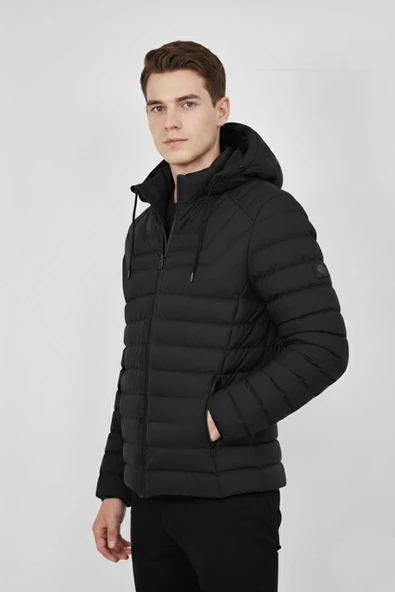 Erkek Kapüşonlu Spor Mont Regular Fit 3019 BGL-ST04897 - Resim 8