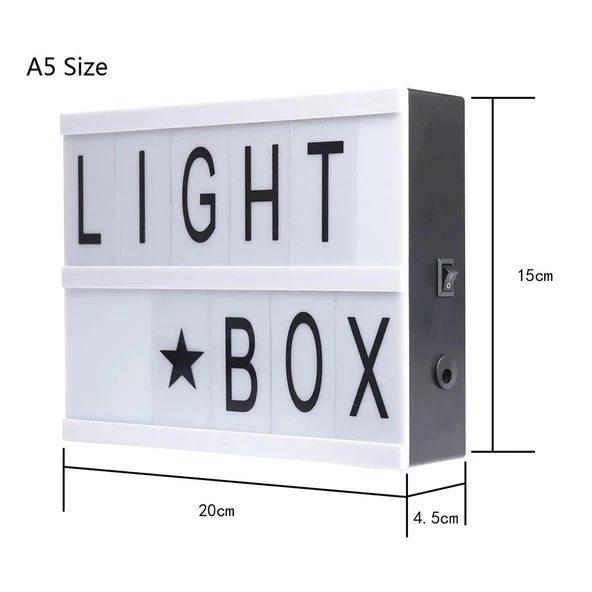 A5 Led Işıklı Yazı Panosu Lightbox - Resim 3