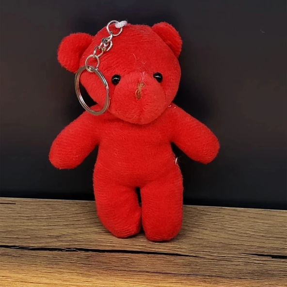 Hediyelik Kırmızı Tüllü Kese Ve Sevimli Ayıcık - Resim 2