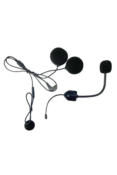 Mikrofonlu Motosiklet Kaskı Kulaklığı Tam/yarım Yüz Kaskları İçin 2’si 1 Arada Kulaklık Seti - 4