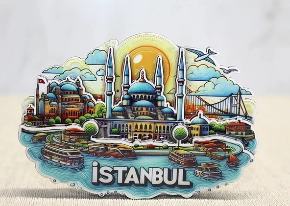 Ahşap İstanbul Temalı Magnet Alk4598 ürün görseli 1