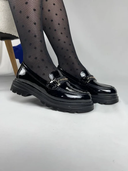 KB-ZN103 Kömür Rugan Günlük Kadın Babet - 2