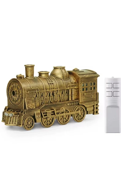 Tren Şeklinde Buharlı Oda Hava Nemlendirici Işık Buhar Makinesi Kumandalı