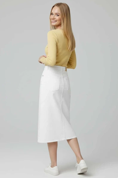 Çıtçıt Detaylı Bluz Sarı - 2